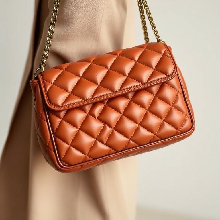 Bolsa Puffer Alças Marrom