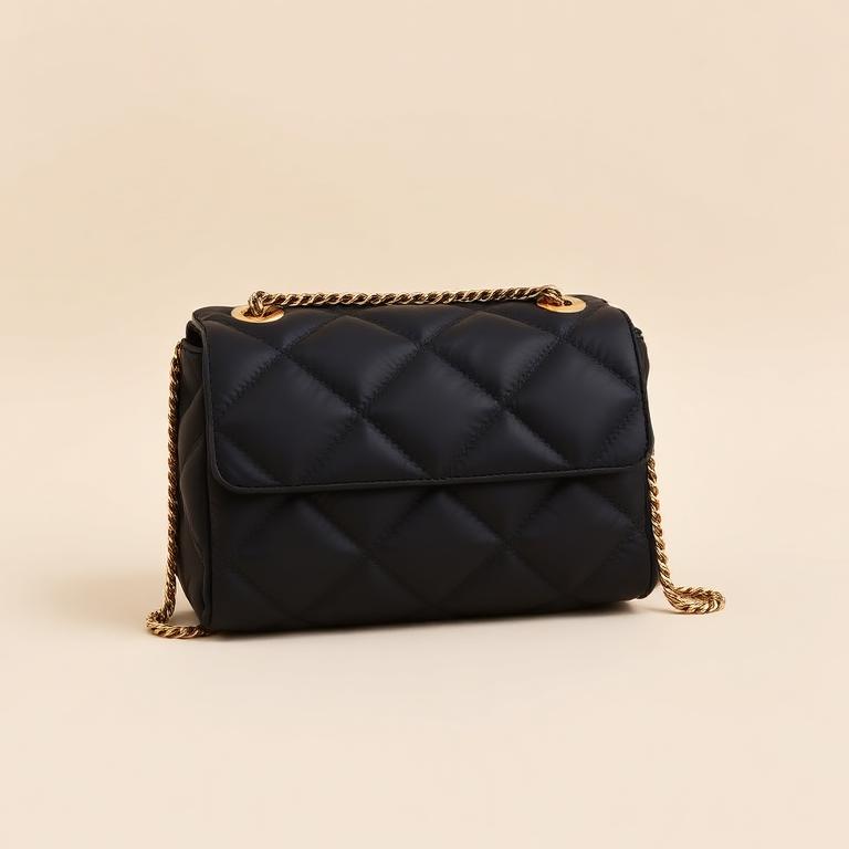 Bolsa Puffer Alças Preta